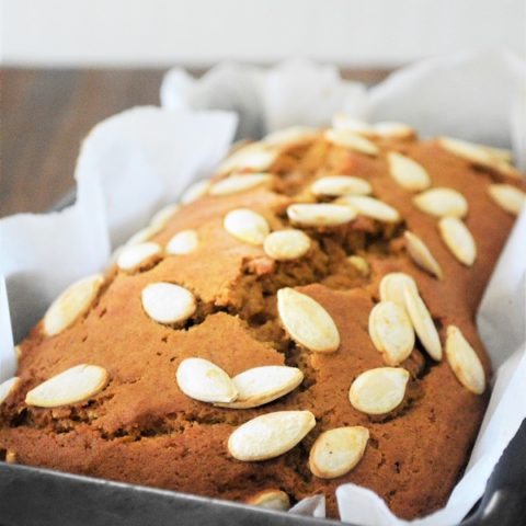 Just one bite of this moist Gluten Free Pumpkin Bread and you'll be hooked!