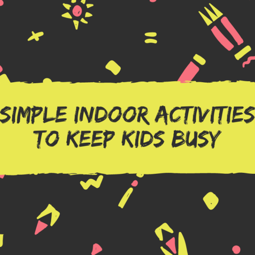 These simple activities to keep your kids busy are a great way to take away the stress of sharing a confined space while everyone is stuck at home.