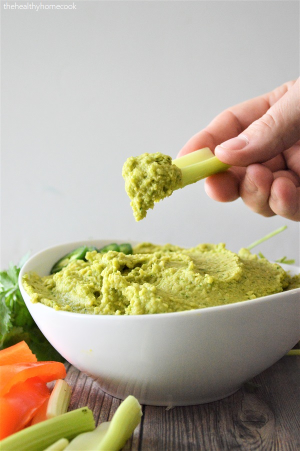 This Jalapeno Cilantro Hummus might just be the best hummus recipe ever!