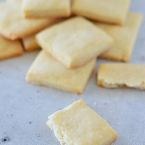 These 3 Ingredient Shortbread Cookies are the perfect mix of buttery and sweet.
