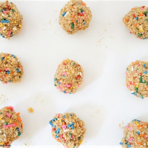 Funfetti Clean Eating Cookie Dough Bites