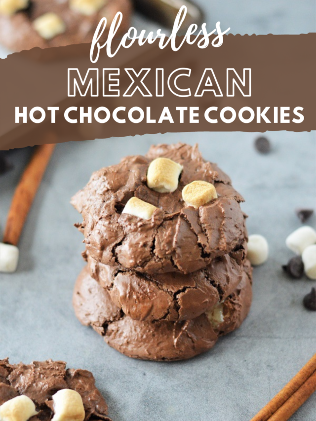 Flourless Mexican Hot Chocolate Cookies