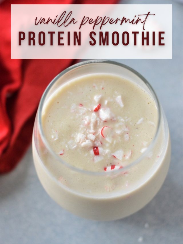 Vanilla Peppermint Protein Smoothie