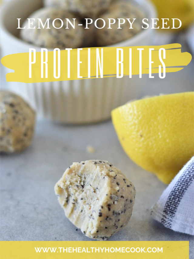 Lemon Poppy Seed Protein Bites