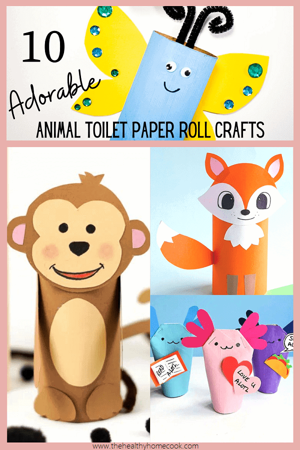10 Adorable Animal Toilet Paper Roll Craft for Kids - The Healthy Home Cook