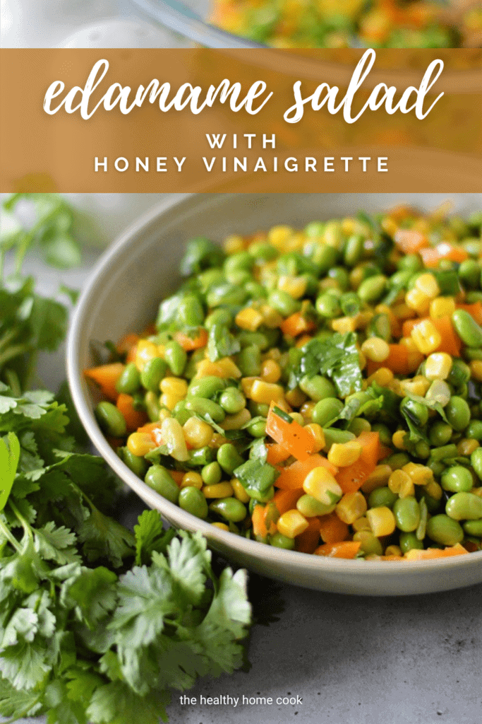 This Edamame Salad with Honey Vinaigrette is a quick and easy to make side dish perfect for any occasion.