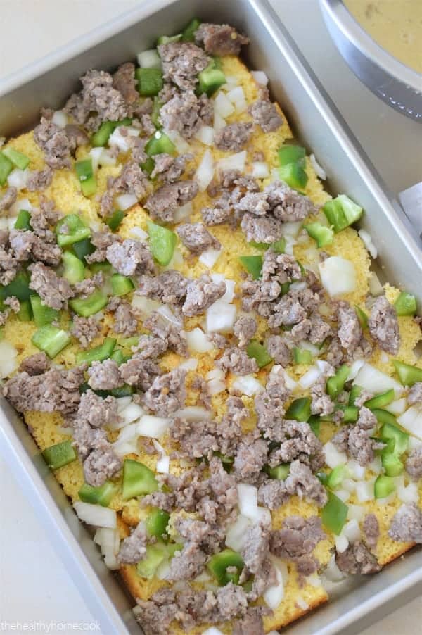 A deliciously easy strata recipe with a Mexican flare.
