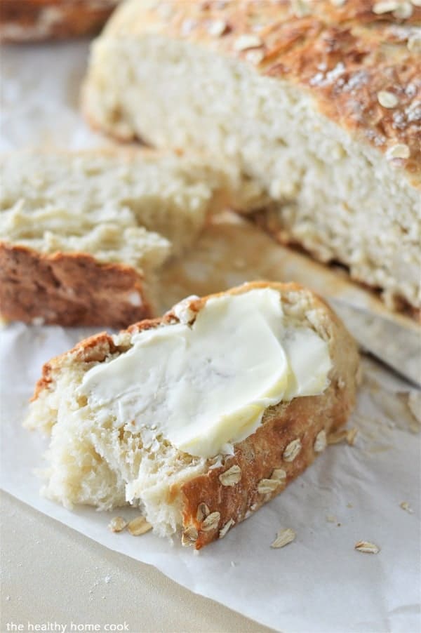 Honey Oat Artisan Bread The Healthy Home Cook