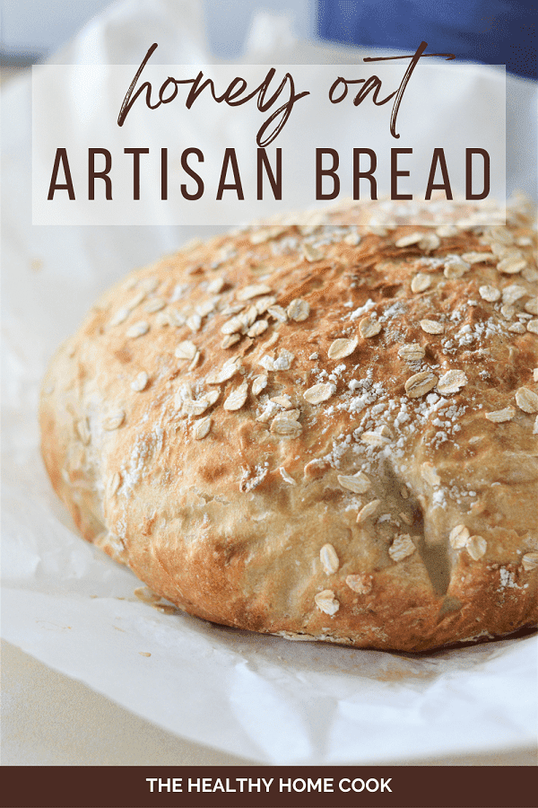 The subtle sweetness of this Honey Oat Artisan Bread will keep you coming back for more!