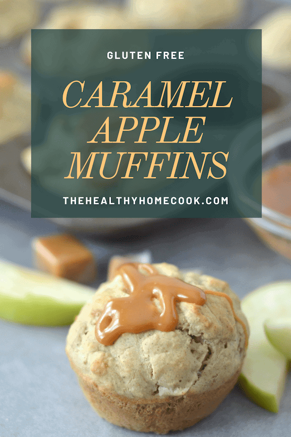 These Gluten Free Caramel Apple Muffins are perfectly fluffy and sweet..but not too sweet. They are my new favorite autumn goodie to warm up with.