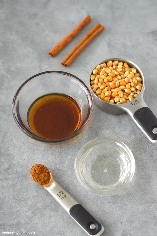 This homemade Cinnamon Maple Popcorn comes together in a few short minutes, but will disappear even faster!