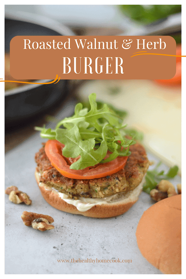 Roasted walnuts, fresh herbs and seasonings make this a burger even meat lovers can't resist! The flavor is mindblowing good!