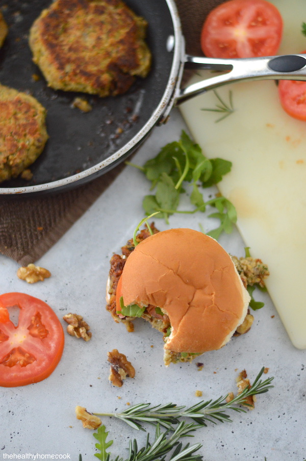 Roasted walnuts, fresh herbs and seasonings make this a burger even meat lovers can't resist! The flavor is mindblowing good!