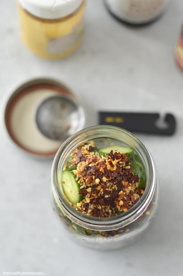 Marinated Asian Cucumbers: Light, refreshing, and vibrant in flavor. This super fast dish makes a great side to any Asian inspired meal.