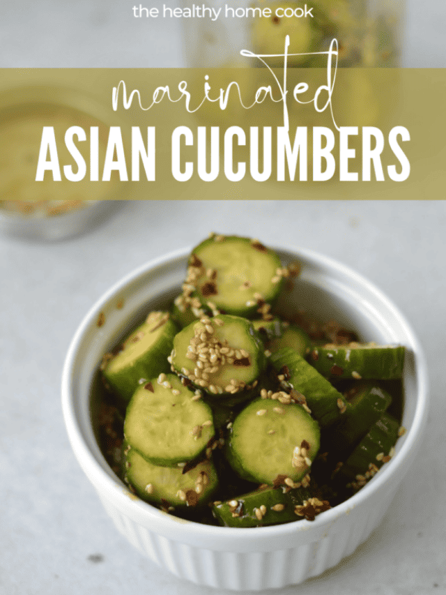 Marinated Asian Cucumbers