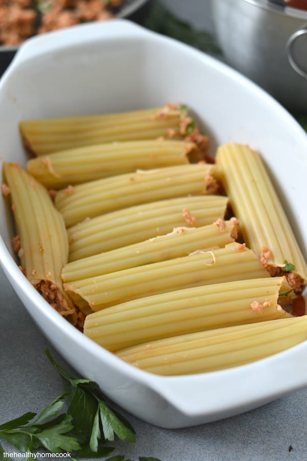 This Easy Chicken Manicotti is the pasta recipe of your dreams! It's the ultimate comforting Italian meal that your family will love.