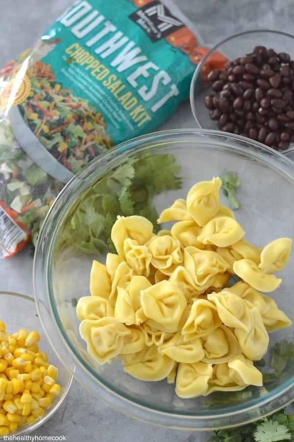 Here is an easy recipe everyone will love. This Southwest Tortellini Salad is a quick, easy meal you can throw together in no time!