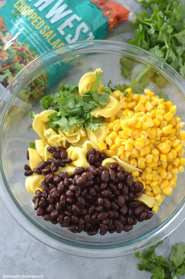 Here is an easy recipe everyone will love. This Southwest Tortellini Salad is a quick, easy meal you can throw together in no time!