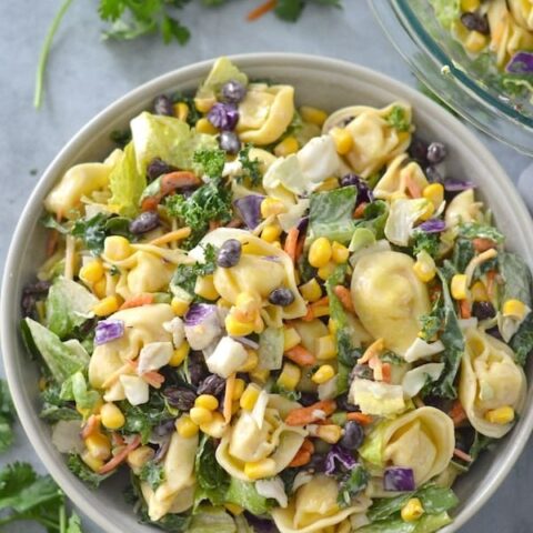 Here is an easy recipe everyone will love. This Southwest Tortellini Salad is a quick, easy meal you can throw together in no time!