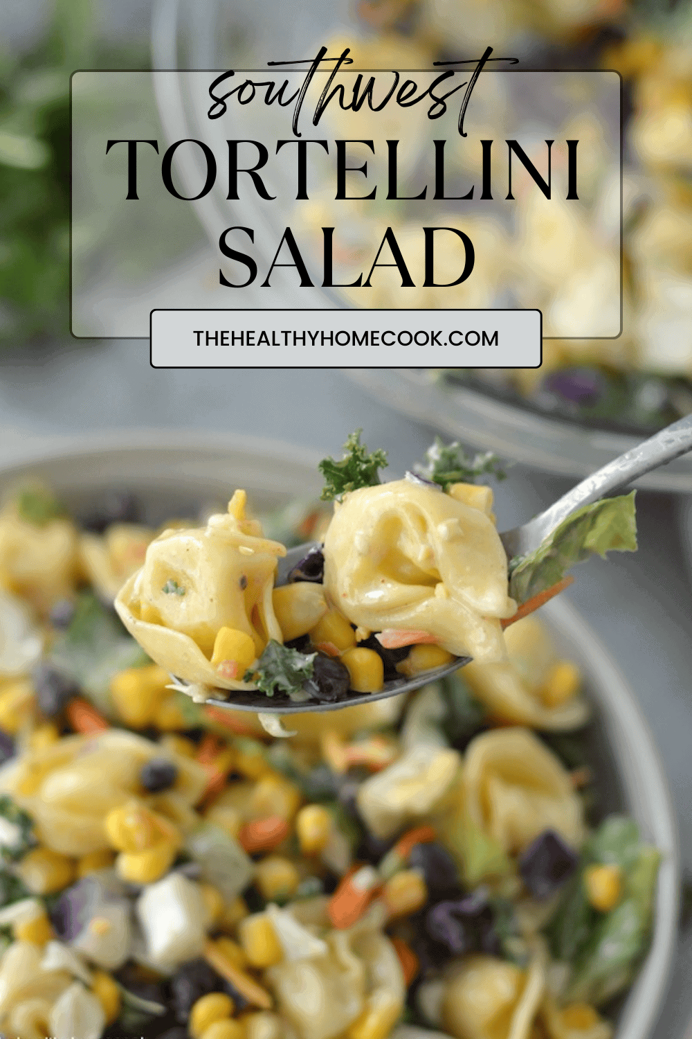 Here is an easy recipe everyone will love. This Southwest Tortellini Salad is a quick, easy meal you can throw together in no time!