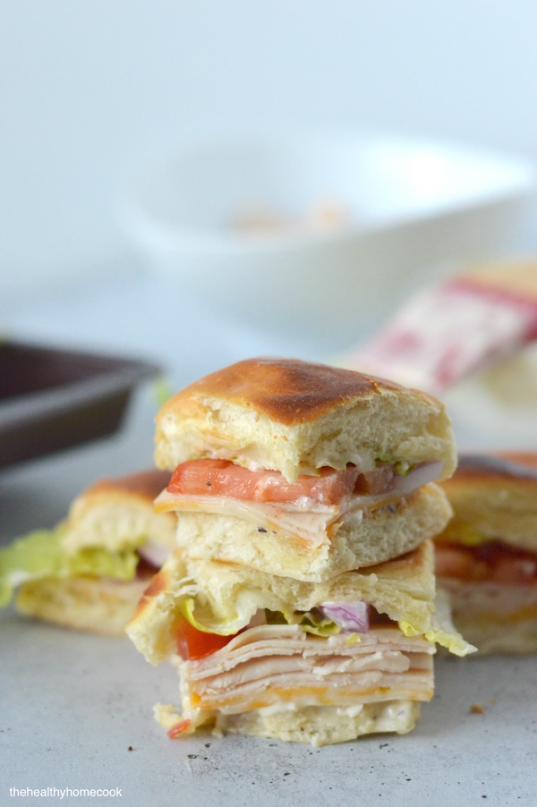 Toasted Chicken Caesar Sliders are the best solution for an easy dinner. They make feeding a crowd super simple!