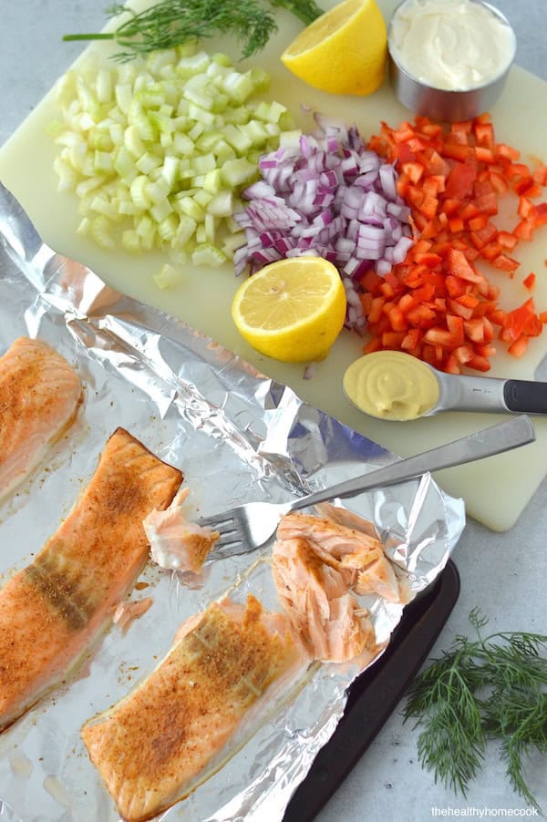 This creamy, Cold Salmon Salad is simple, delicious, and ideal for quick lunches or light dinners. All you need are a few easy ingredients.