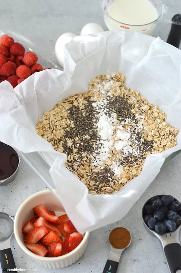 Breakfast lovers, this one is for you! My Berry Baked Oatmeal is the ultimate, fruity morning dish everyone will love.