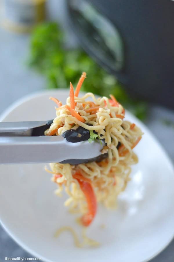This Slow Cooker Ramen comes together in a flash and is loaded with flavor! Simple, delicious and perfect any night of the week.