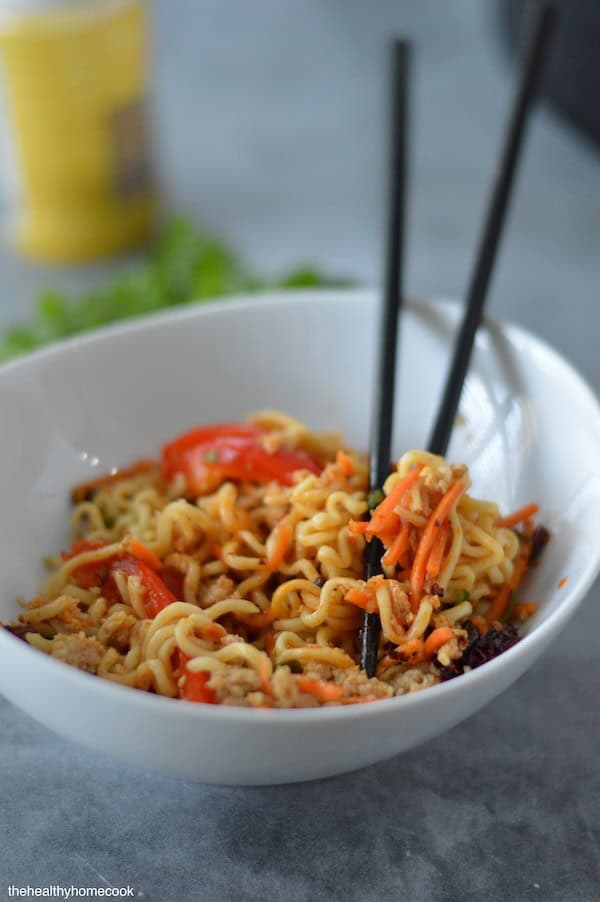 This Slow Cooker Ramen comes together in a flash and is loaded with flavor! Simple, delicious and perfect any night of the week.