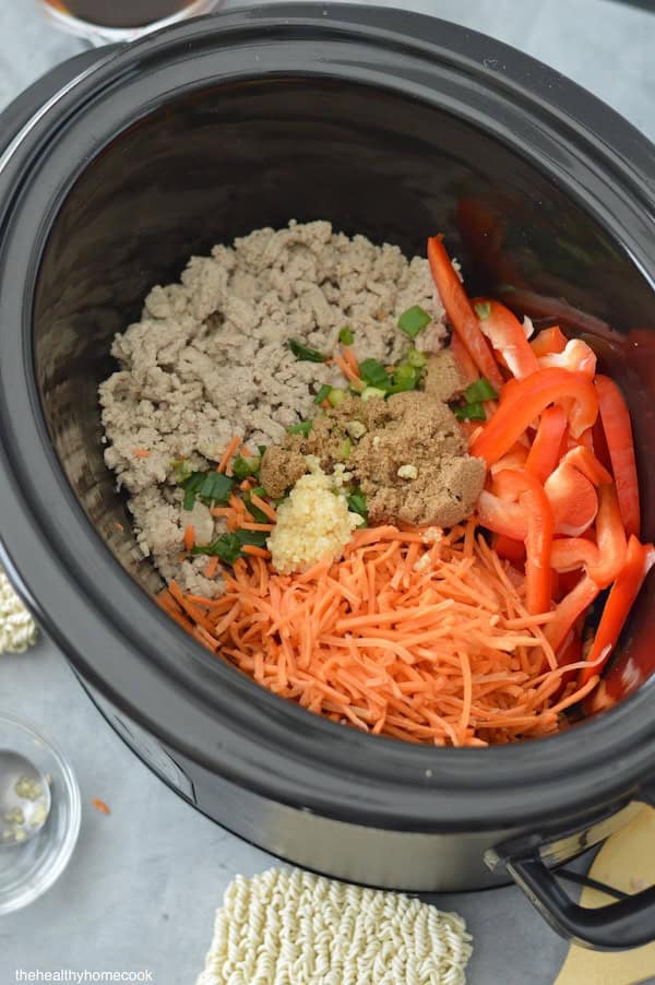 This Slow Cooker Ramen comes together in a flash and is loaded with flavor! Simple, delicious and perfect any night of the week.