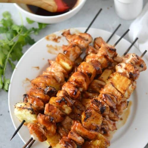 These BBQ Pineapple Chicken Skewers will take your grilling game to the next level. They are a fantastic fusion of flavor!