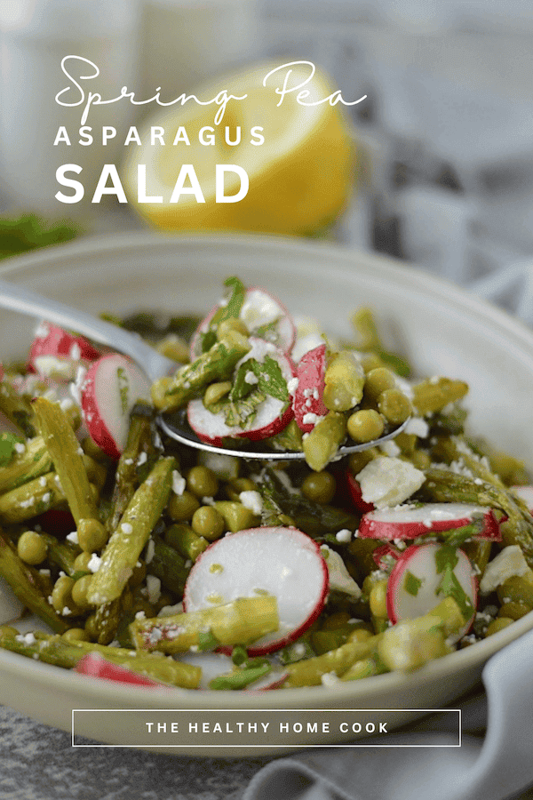 This Spring Pea & Asparagus Salad is the only summer salad recipe you will ever need. Easy to make and bursting with flavor, it's a must-try.