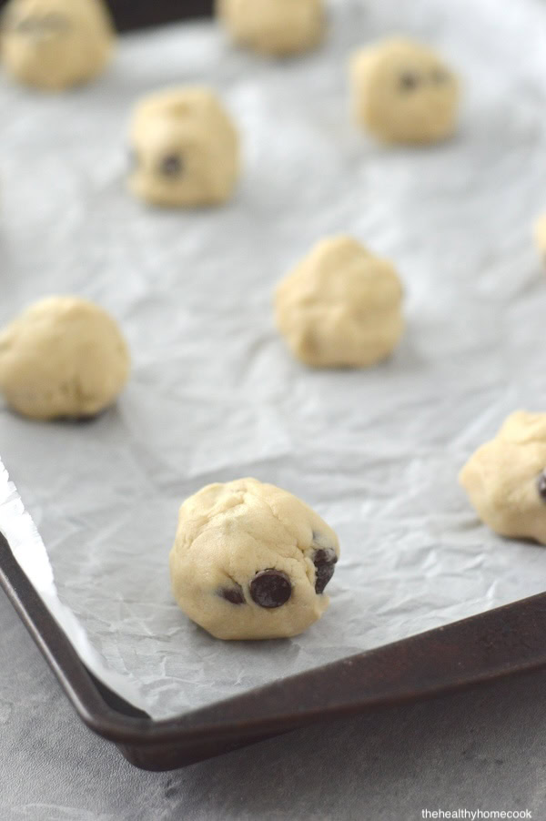 These Eggless Chocolate Chip Cookies are soft, chewy, and easy to make! Perfect for celebrating holidays, birthdays, and special occasions!