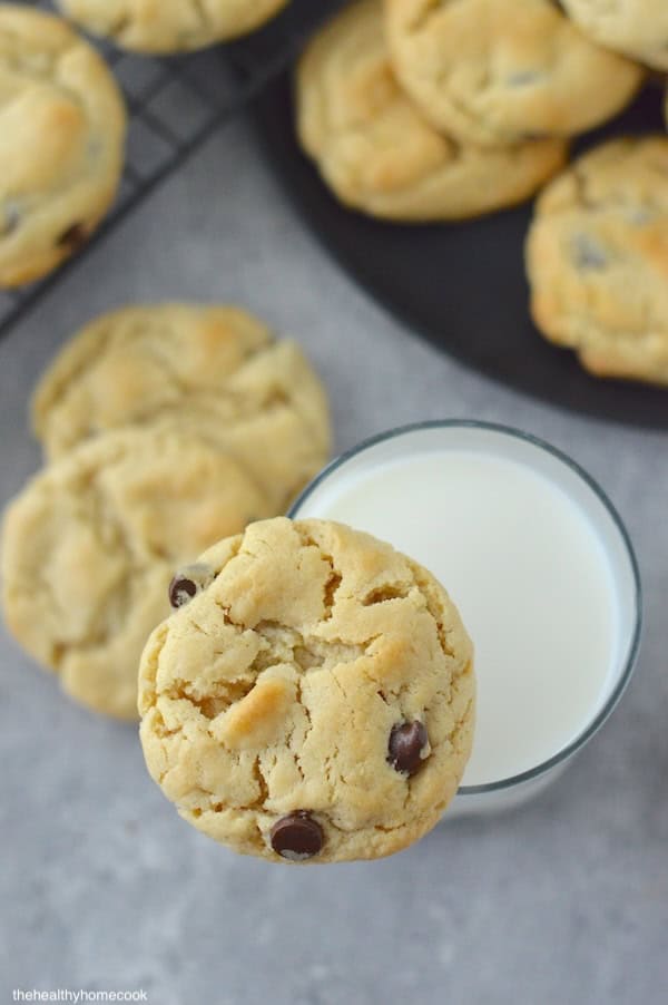 These Eggless Chocolate Chip Cookies are soft, chewy, and easy to make! Perfect for celebrating holidays, birthdays, and special occasions!