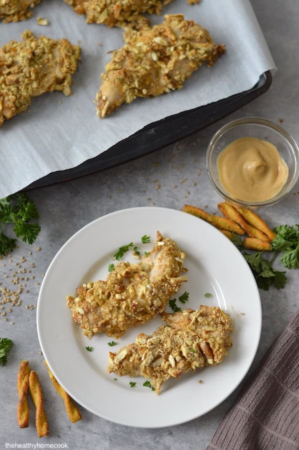 These Honey Mustard Sesame Chicken Fingers are sure to bring everyone around the table for an enjoyable family dinner.