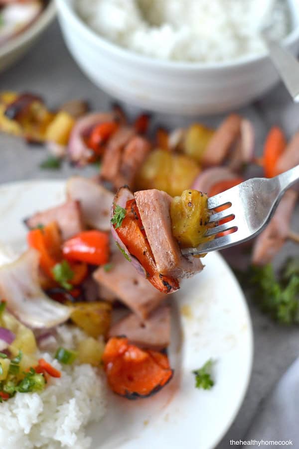The combination of juicy pineapple, sweet red peppers, onions and sliced ham, all charred to perfection, is an explosion of flavor you don't want to miss.
