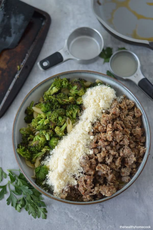 Enjoy this effortless, mouthwatering Italian Sausage Pasta with Roasted Broccoli that's perfect for family weeknight meals.