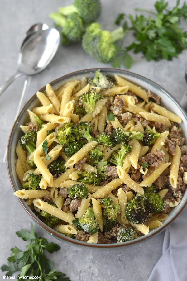 Enjoy this effortless, mouthwatering Italian Sausage Pasta with Roasted Broccoli that's perfect for family weeknight meals.