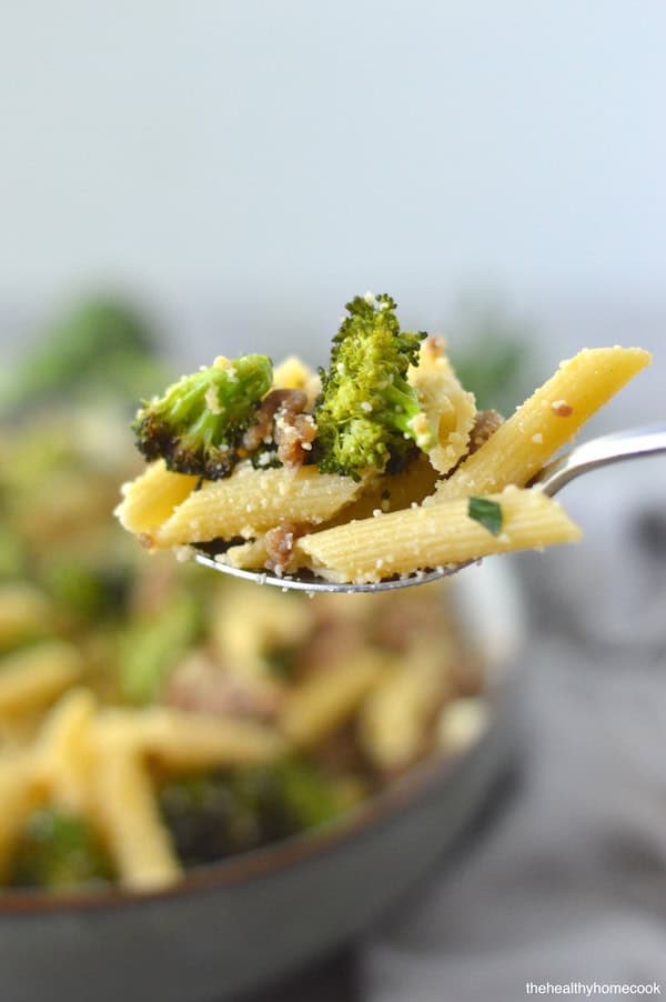 Enjoy this effortless, mouthwatering Italian Sausage Pasta with Roasted Broccoli that's perfect for family weeknight meals.