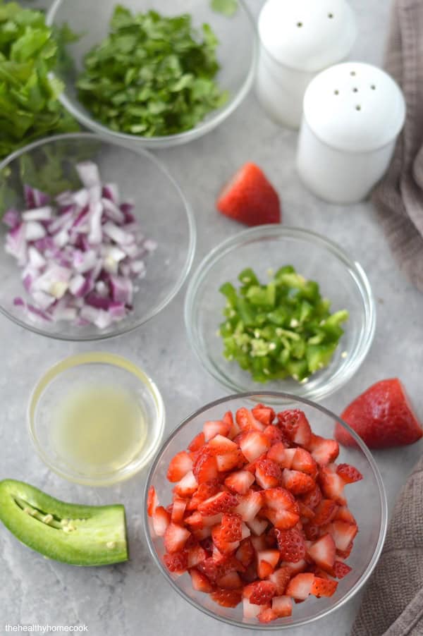 This Spicy Strawberry Salsa is sweet, spicy, and perfect for dipping or adding flavor to grilled meats or seafood.