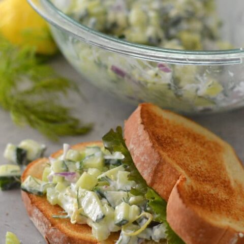 This quick Cucumber Salad Sandwich recipe is light, satisfying and delicious. Perfect for meal prep throughout the week. 