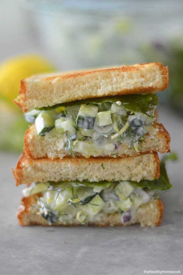 This quick Cucumber Salad Sandwich recipe is light, satisfying and delicious. Perfect for meal prep throughout the week.