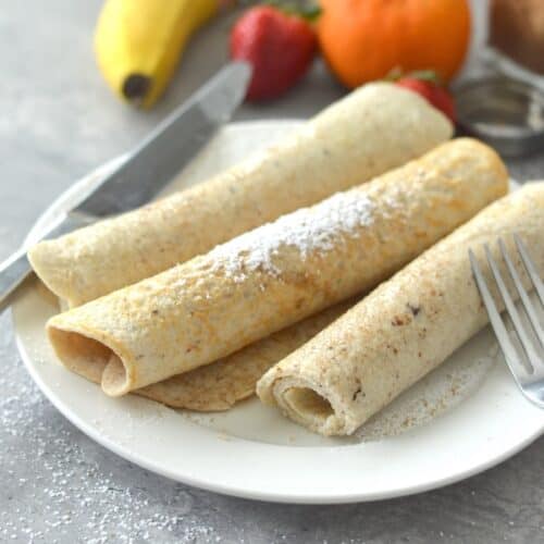 This easy recipe creates classic thin and flexible crepes we all love, but loaded with protein and cinnamon flavor.