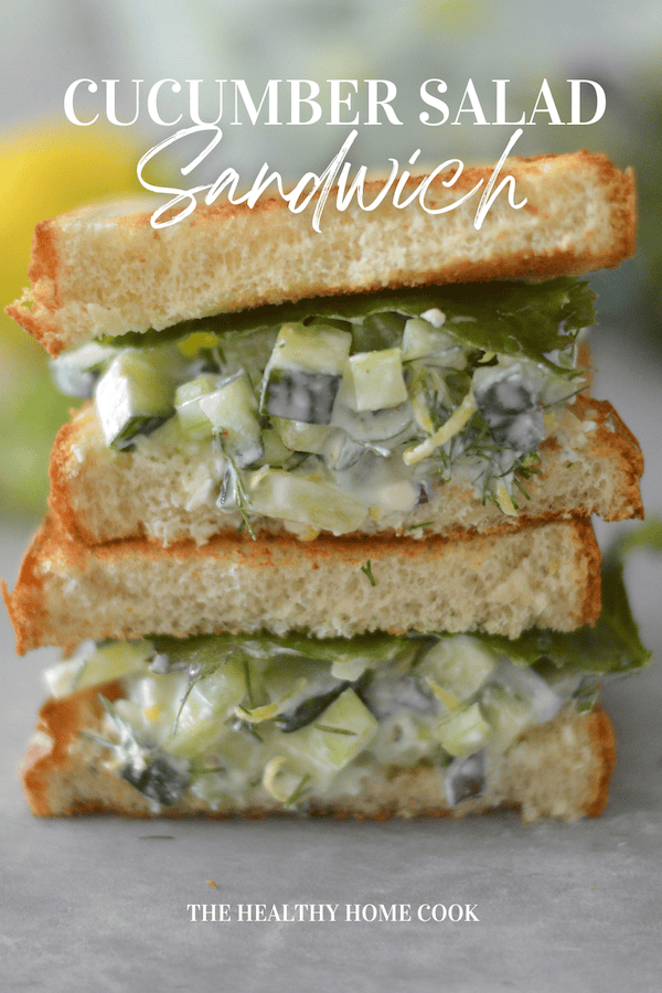 This quick Cucumber Salad Sandwich recipe is light, satisfying and delicious. Perfect for meal prep throughout the week.