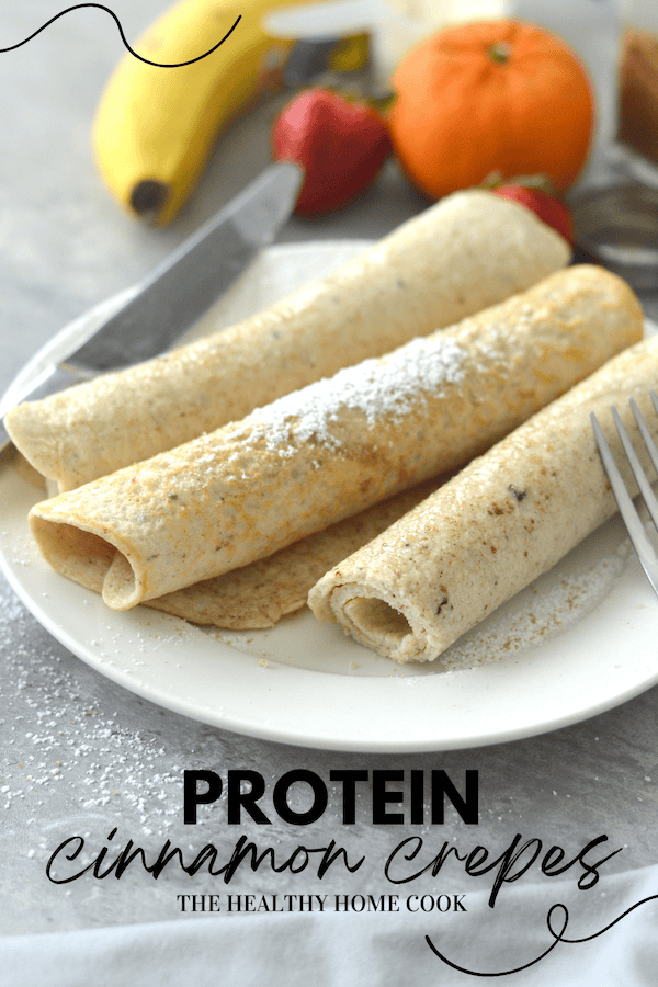 This easy recipe creates classic thin and flexible crepes we all love, but loaded with protein and cinnamon flavor.